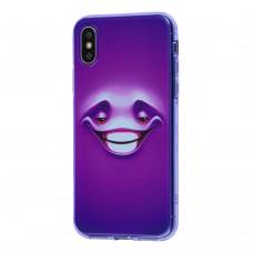 Чохол для iPhone X / Xs Smile фіолетовий
