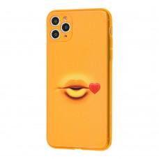 Чехол для iPhone 11 Pro Smile желтый поцелуй