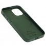 Чехол для iPhone 12 / 12 Pro Leather with MagSafe pine green