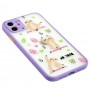 Чохол для iPhone 11 Wave Cartoon dancing sloths / light purple