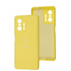 Чехол для Xiaomi 11T / 11T Pro Silicone Full Трезубец желтый