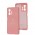 Чехол для Xiaomi 11T / 11T Pro Silicone Full Трезубец розовый / light pink