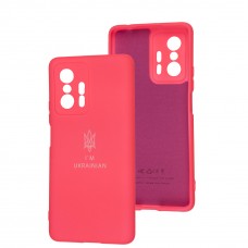 Чехол для Xiaomi 11T / 11T Pro Silicone Full Трезубец розовый / barbie pink