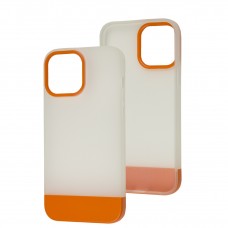 Чехол для iPhone 13 Pro Max Bichromatic matte/orange