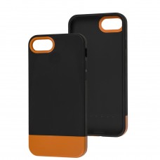 Чохол для iPhone 7/8/SE Bichromatic black/orange