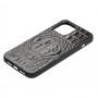 Чехол для iPhone 12 / 12 Pro Reptile Croco черный