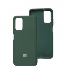 Чехол для Xiaomi Redmi 9T / Poco M3 Silicone Full зеленый / dark green