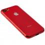 Чохол для iPhone 7/8 Silicone case матовий (TPU) червоний