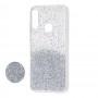 Чохол для Huawei P Smart Z Fashion блискітки + popsocket сріблястий