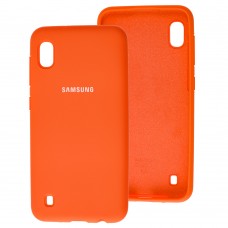 Чохол для Samsung Galaxy A10 (A105) Silicone Full помаранчевий