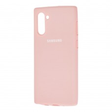 Чехол для Samsung Galaxy Note 10 (N970) Silicone Full розовый / pink sand