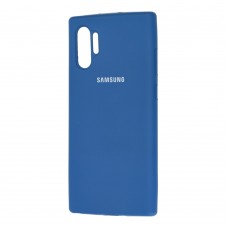 Чехол для Samsung Galaxy Note 10+ (N975) Silicone Full синий