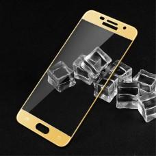 Защитное стекло для Samsung A5 2017 (A520) Full Screen золотистое