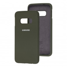 Чехол для Samsung Galaxy S10e (G970) Silicone Full оливковый