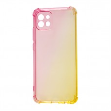 Чехол для Samsung Galaxy A03 (A035) Wave Shine pink / yellow