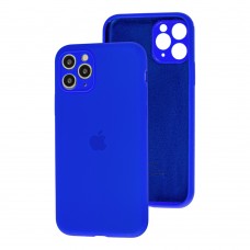 Чехол для iPhone 11 Pro Silicone Slim Full camera shiny blue 