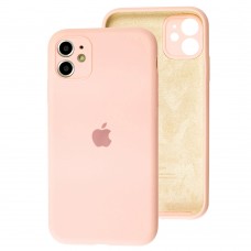 Чехол для iPhone 11 Silicone Slim Full camera pink