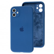 Чехол для iPhone 11 Silicone Slim Full camera blue cobalt