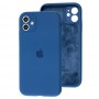 Чехол для iPhone 11 Silicone Slim Full camera blue cobalt