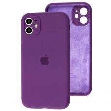 Чехол для iPhone 11 Silicone Slim Full camera grape