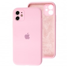 Чохол для iPhone 11 Silicone Slim Full camera light pink
