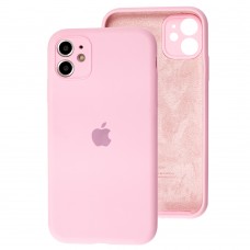 Чехол для iPhone 11 Silicone Slim Full camera light pink