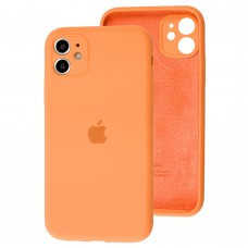 Чохол для iPhone 11 Silicone Slim Full camera papaya