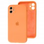 Чехол для iPhone 11 Silicone Slim Full camera papaya