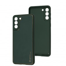 Чехол для Samsung Galaxy S21+ (G996) Leather Xshield army green