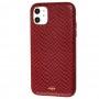 Чохол для iPhone 11 Kajsa Grainy Pattern червоний