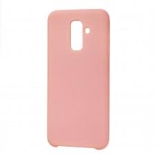 Чехол для Samsung Galaxy A6+ 2018 (A605) Silicone светло розовый 