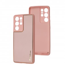 Чехол для Samsung Galaxy S21 Ultra (G998) Leather Xshield pink