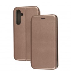 Чохол книжка Premium для Samsung Galaxy A54 (A546) рожево-золотистий