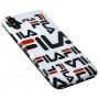 Чохол для iPhone X / Xs IMD "fila many logo white"