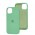 Чохол для iPhone 13 / 14 Square Full silicone зелений / spearmint
