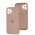 Чехол для iPhone 12 Pro Max Silicone Full camera розовый / pink sand
