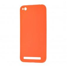 Чохол для Xiaomi Redmi 5a Silicone cover помаранчевий