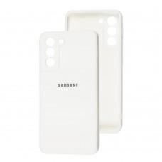 Чехол для Samsung Galaxy S21+ (G996) Square camera full белый