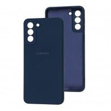 Чехол для Samsung Galaxy S21+ (G996) Square camera full синий