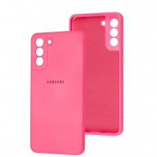 Чехол для Samsung Galaxy S21+ (G996) Square camera full розовый неон