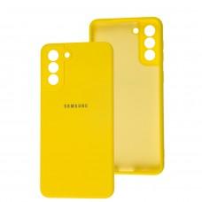 Чехол для Samsung Galaxy S21+ (G996) Square camera full желтый