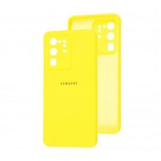 Чехол для Samsung Galaxy S20 Ultra (G988) Square camera full желтый