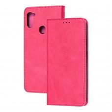 Чохол книжка Samsung Galaxy A11 / M11 Black magnet рожевий