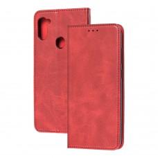 Чехол книжка для Samsung Galaxy A11 / M11 Black magnet красный