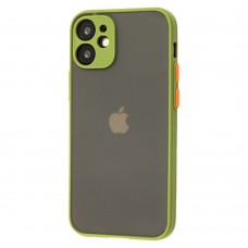 Чехол для iPhone 12 mini LikGus Totu camera protect зеленый