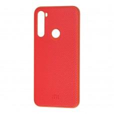 Чехол для Xiaomi Redmi Note 8T Fiber Logo красный