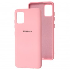 Чехол для Samsung Galaxy A51 (A515) Silicone Full розовый / pink
