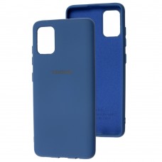 Чохол для Samsung Galaxy A51 (A515) Silicone Full синій / navy blue