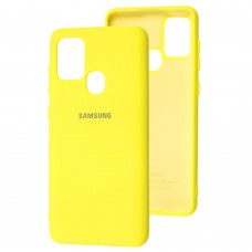 Чехол для Samsung Galaxy A21s (A217) Silicone Full желтый / flash