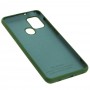 Чехол для Samsung Galaxy A21s (A217) Silicone Full зеленый / dark green